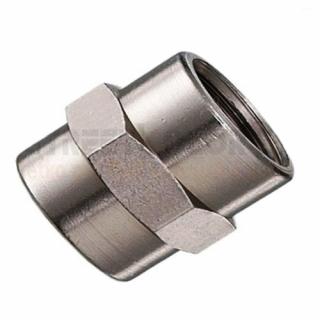 Redukce (mufna) vnitřní závit G1/4&quot;, vnitřní závit G1/2&quot; - Niklovaná mosaz