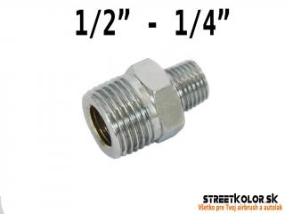 Redukce - spojka 1/4&quot; na 1/2&quot; samec - samec