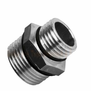 Redukce vnější závit G1/4&quot;, vnější závit G1/2&quot; - Niklovaná mosaz
