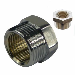 Redukce vnější závit G3/4&quot;, vnitřní závit G3/8&quot; - Niklovaná mosaz