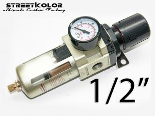 Regulátor tlaku s filtrem AW4000-04, vnitřní závit: 1/2&quot;, filtrace: 5 mikronů