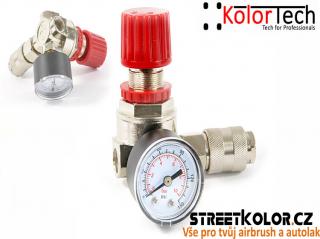 Regulátor tlaku vzduchu s rychlospojkou na kompresor KolorTech YQ-22