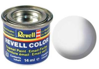 REVELL 05 bílá matná syntetická modelářská barva (RAL9001), 14ml (REVELL 32105 MAT WHITE 14ml 0,47fl oz EMAIL COLOR)