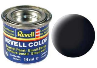 REVELL 08 černá matná syntetická modelářská barva (RAL9011), 14ml (REVELL 32108 BLACK MAT 14ml 0,47fl oz EMAIL COLOR)