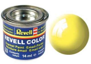 REVELL 12 žlutá lesklá syntetická modelářská barva (RAL1018), 14ml (REVELL 32112 YELLOW GLOSS 14ml 0,47fl oz EMAIL COLOR)