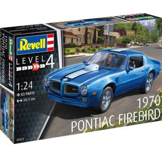 Revell 1970 Pontiac Firebird Model kit Auto 1:24, 73 dílů (Revell Pontiac Firebird 1:24, 20,3x7,7cm, LEVEL 4, Model No.: 07672)