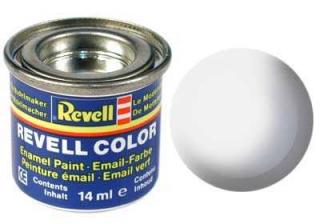 REVELL 301 Hedvábná bílá syntetická polomatná modelářská barva (RAL9010), 14ml (REVELL 32301 WHITE SILK 14ml 0,47fl oz EMAIL COLOR)