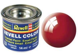 REVELL 31 ohnivě červená lesklá syntetická modelářská barva (RAL3000), 14ml (REVELL 32131 FIERY RED GLOSS 14ml 0,47fl oz EMAIL COLOR)