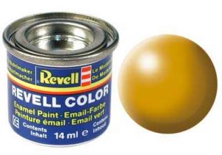 REVELL 310 Hedvábná žlutá syntetická polomatná modelářská barva (RAL1028), 14ml (REVELL 32310 YELLOW SILK 14ml 0,47fl oz EMAIL COLOR)