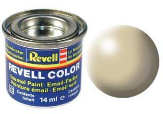 REVELL 314 Béžová syntetická polomatná modelářská barva (RAL1001), 14ml (REVELL 32314 BEIGE SILK 14ml 0,47fl oz EMAIL COLOR)