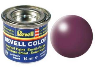 REVELL 331 Purpurově červená syntetická polomatná modelářská barva (RAL3004), 14ml (REVELL 32331 PURPLE RED SILK 14ml 0,47fl oz EMAIL COLOR)