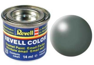 REVELL 360 Zelená syntetická polomatná modelářská barva (RAL6025), 14ml (REVELL 32360 GREEN SILK 14ml 0,47fl oz EMAIL COLOR)