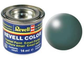 REVELL 364 Listová zelená syntetická polomatná modelářská barva (RAL6001), 14ml (REVELL 32364 LEAF GREEN SILK 14ml 0,47fl oz EMAIL COLOR)