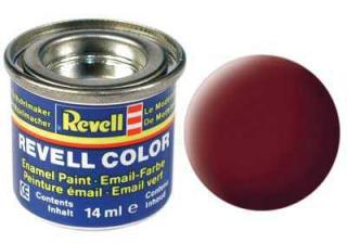 REVELL 37 červeno hnědá matná syntetická modelářská barva (RAL3009), 14ml (REVELL 32137 REDDISH BROWN MAT 14ml 0,47fl oz EMAIL COLOR)