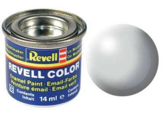 REVELL 371 Světle šedá syntetická polomatná modelářská barva (RAL7025), 14ml (REVELL 32371 LIGHT GREY SILK 14ml 0,47fl oz EMAIL COLOR)