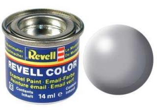 REVELL 374 Šedá syntetická polomatná modelářská barva (RAL7001), 14ml (REVELL 32374 GREY SILK 14ml 0,47fl oz EMAIL COLOR)