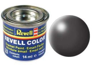 REVELL 378 Tmavě Šedá syntetická polomatná modelářská barva (RAL7012), 14ml (REVELL 32378 DARK GREY SILK 14ml 0,47fl oz EMAIL COLOR)