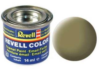 REVELL 42 Olivově žlutá matná syntetická modelářská barva, 14ml (REVELL 32142 OLIVE YELLOW MAT 14ml 0,47fl oz EMAIL COLOR)