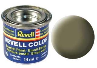 REVELL 45 světlá olivová matná syntetická modelářská barva (RAL7003), 14ml (REVELL 32145 LIGHT OLIVE MAT 14ml 0,47fl oz EMAIL COLOR)