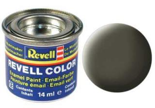 REVELL 46 NATO olivová matná syntetická modelářská barva (RAL7013), 14ml (REVELL 32146 NATO OLIVE MAT 14ml 0,47fl oz EMAIL COLOR)
