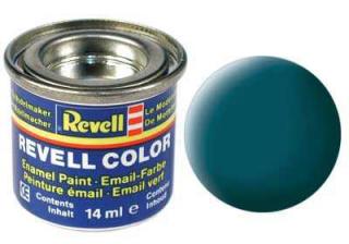 REVELL 48 Mořská zelená matná syntetická modelářská barva (RAL6028), 14ml (REVELL 32148 SEA GREEN MAT 14ml 0,47fl oz EMAIL COLOR)