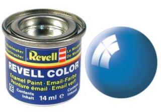 REVELL 50 Světle modrá lesklá syntetická modelářská barva (RAL5012), 14ml (REVELL 32150 LIGHT BLUE GLOSS 14ml 0,47fl oz EMAIL COLOR)