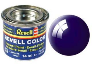 REVELL 54 noční modrá lesklá syntetická modelářská barva (RAL5022), 14ml (REVELL 32154 NIGHT BLUE GLOSS 14ml 0,47fl oz EMAIL COLOR)
