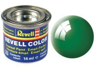 REVELL 61 Smaragdově zelená lesklá syntetická modelářská barva (RAL6029), 14ml (REVELL 32161 EMERALD GREEN GLOSS 14ml 0,47fl oz EMAIL COLOR)