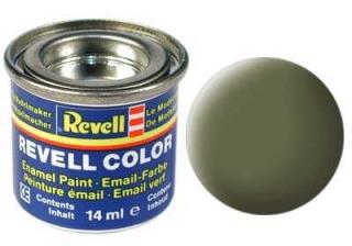REVELL 68 RAF tmavě zelená matná syntetická modelářská barva, 14ml (REVELL 32168 RAF DARK GREEN MAT 14ml 0,47fl oz EMAIL COLOR)