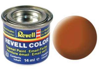 REVELL 85 Hnědá matná syntetická modelářská barva (RAL8023), 14ml (REVELL 32185 BROWN MAT 14ml 0,47fl oz EMAIL COLOR)