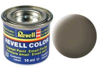 REVELL 86 Olivově hnědá matná syntetická modelářská barva (RAL7008), 14ml (REVELL 32186 OLIVE BROWN MAT 14ml 0,47fl oz EMAIL COLOR)