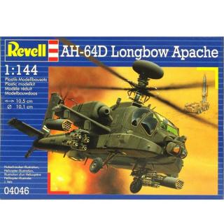 Revell AH-64D Longbow Apache Model Set vrtulník 1:144, 79 dílů (Revell AH-64D Longbow Apache 1:144, 10,5x10,1cm, Model No.: 04046)