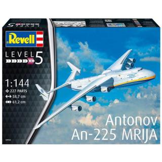 Revell Antonov An-225 Mrija Model Set letadlo 1:144, 203 dílů (REVELLANTONOV AN-225  MRIJA  1:144, 58,7x61,2cm, LEVEL 5, Model No.: 04958)