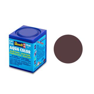 REVELL AQUA 84 koženě hnědá matná akrylová modelářská barva (RAL8027), 18ml (REVELL 36184 Leather brown MATT 18ml 0,61fl oz AQUA ACRYL COLOR)