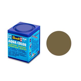 REVELL AQUA 86 olivově hnědá matná akrylová modelářská barva (RAL7008), 18ml (REVELL 36186 OLIVE BROWN MATT 18ml 0,61fl oz AQUA ACRYL COLOR)