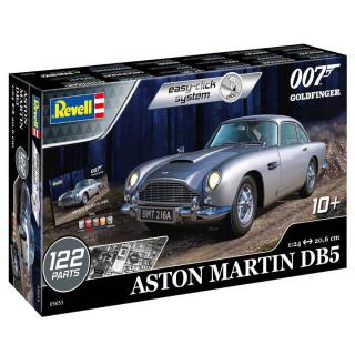 Revell Aston Martin DB5 James Bond 007 Goldfinger Model kit auta 1:72, 122 dílů (Revell Aston Martin DB5 1:72, 20,6cm, EASY CLICK SYSTEM, Model No.: 05653)