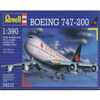 Revell Boeing 747-200 Air Canada Model Set letadlo 1:390, 60 dílů (Revell Boeing 747-200 Air Canada 1:390, 12,7x15,5cm, Model No.: 04210)