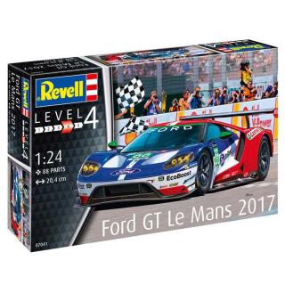 Revell Ford GT Le Mans 2017 Model kit Auto 1:24, 88 dílů (Revell Fokker Dr.1 Triplane 1:72, 8,1x10,1cm, Model No.: 04116)