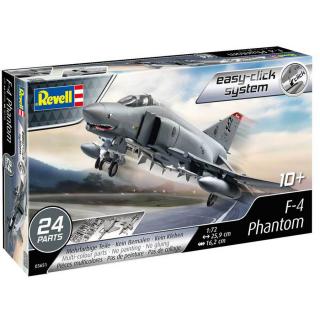 Revell McDonnell Douglas F-4 Phantom II Model kit letadla 1:72, 24 dílů (Revell F-4 Phantom 1:72, 25,9x16,2cm, EASY CLICK SYSTEM, Model No.: 03651)