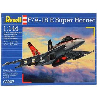 Revell McDonnell-Douglas / Northrop F/A-18E Super Hornet Model Set letadla 1:144, 63 dílů (Revell McDonnell-Douglas /Northrop F/A-18E Super Hornet 1:144, 12,7x9,3cm, Model No.: 03997)