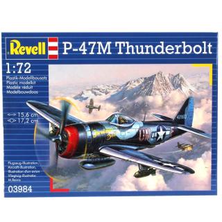 Revell P-47 M THUNDERBOLT Model Set letadlo 1:72, 67 dílů (Revell P-47 M THUNDERBOLT  1:72, 15,6x17,2cm, Model No.: 03984)