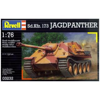 Revell Sd.Kfz 173 Jagdpanther Model Set tank 1:76, 51 dílů (Revell Sd.Kfz 173 JAGDPANTHER, 1:76, 13,2cm, LEVEL 4, Model No.: 03232)