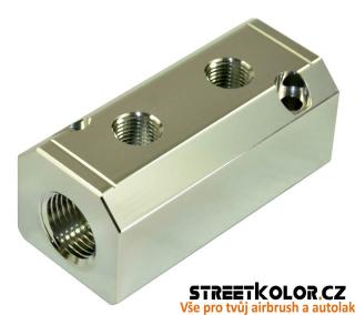 Rozbočovač vzduchu 2x1/2&quot; + 2x1/4&quot;