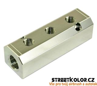 Rozbočovač vzduchu 2x1/2&quot; + 3x1/4&quot;