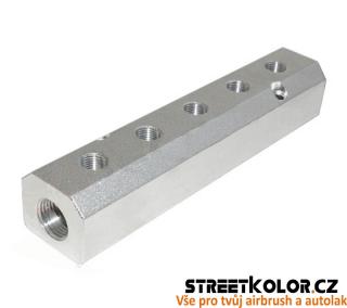 Rozbočovač vzduchu 2x1/2&quot; + 5x1/4&quot;