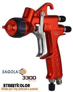 Sagola 3300 GTO HVLP 1,3mm, stříkací pistole pro lak a metalízu, nádržka: 600ml