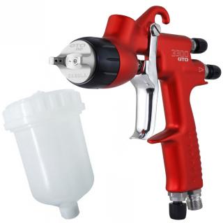 Sagola 3300 GTO HVLP 1,6mm, stříkací pistole, nádržka: 650ml (SAGOLA 3300 GTO HVLP 1,6mm pro polyuretan, epoxid, nitro barvy a laky, stříkací tmel, syntetiku, jednošichtovky)