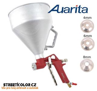 Stříkací pistole Auarita FR-300 na omítky zásobník 6l s tryskami 4, 6, 8mm