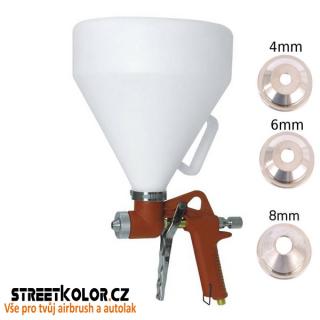 Stříkací pistole Auarita FR-301 na omítky zásobník 6l s tryskami 4, 6, 8mm