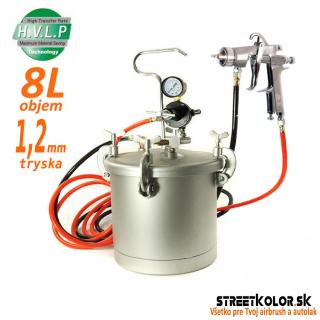 Stříkací pistole se spodní 8l nádobou Auarita W-200 HVLP 1,0mm